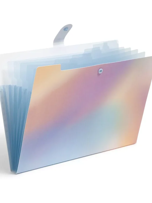 U Brands 6 Pocket Open Top Expandable File Folder Lucent Dreams
