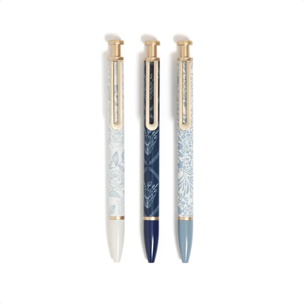 U Brands 3ct Monterey Ballpoint Pens Ornate Florals